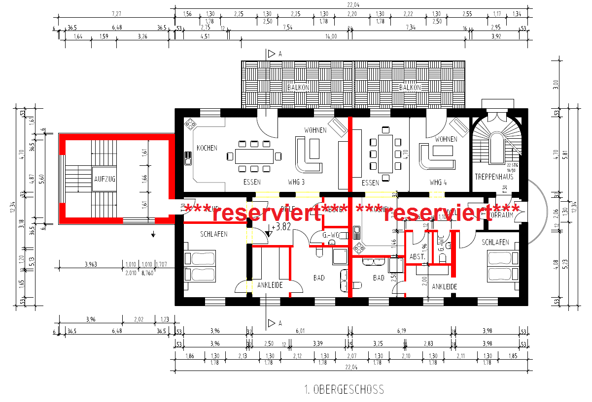 1.Obergeschoss reserviert